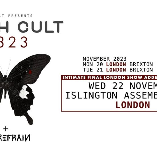 Death Cult Anuncia Terceiro Show em Londres devido à Demanda Massiva dos Fãs