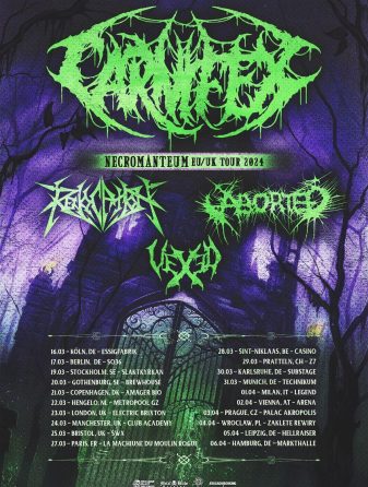 O trio de metal alternativo britânico VEXED revela novo vídeo antes da turnê Carnifex