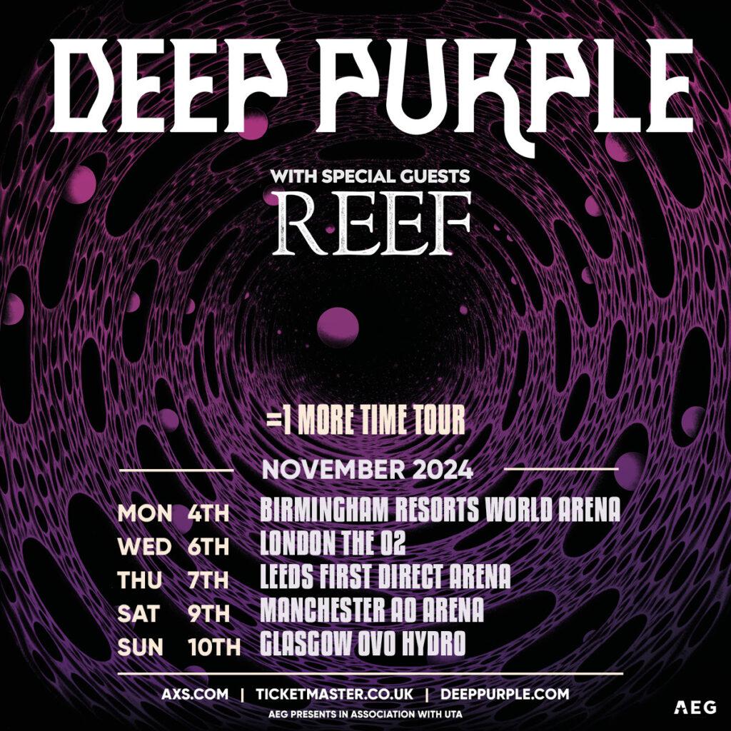 Deep Purple Anuncia Turnê no Reino Unido "1 More Time"