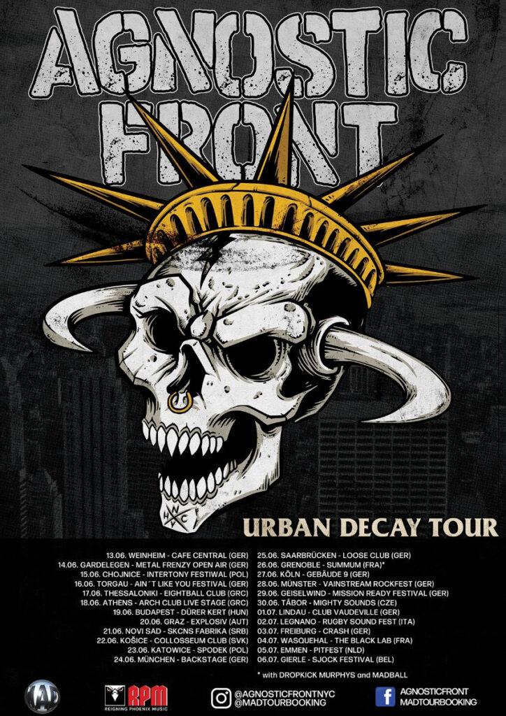 agnostic front urban decay tour