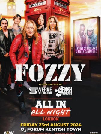 Fozzy Announces “All In All Night London” Show At O2 Forum, Kentish Town