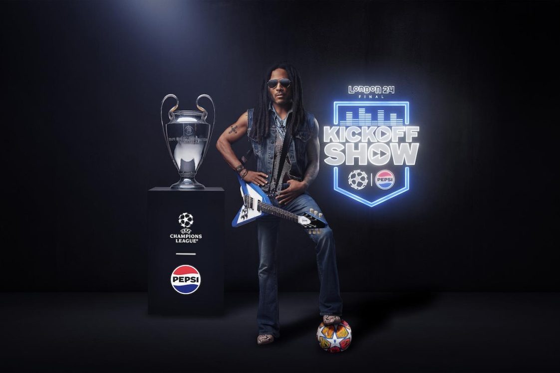 Lenny kravitz vai agitar o show de abertura da final da UEFA Champions league apresentado pela Pepsi