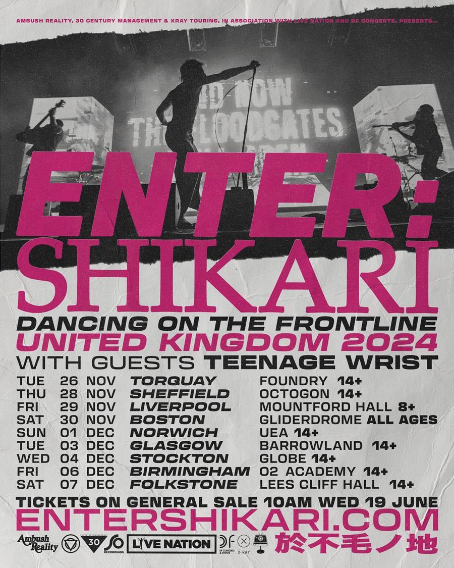 ENTER SHIKARI Announces Intimate UK Tour Dates