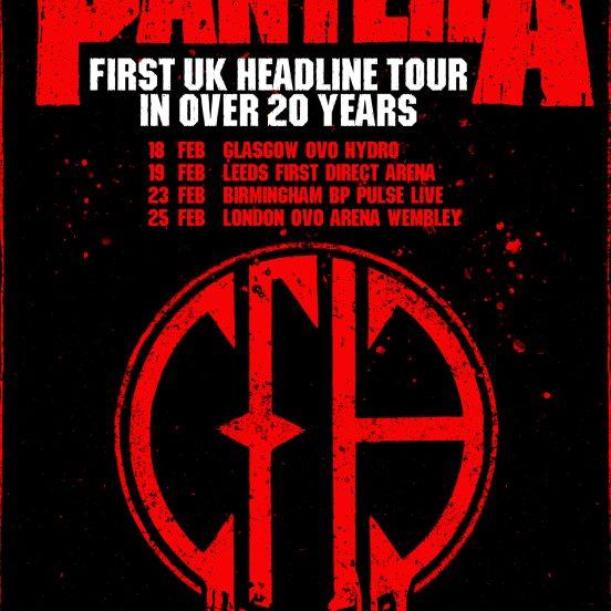 PANTERA Announces First UK and Ireland Tour in Over 20 Years