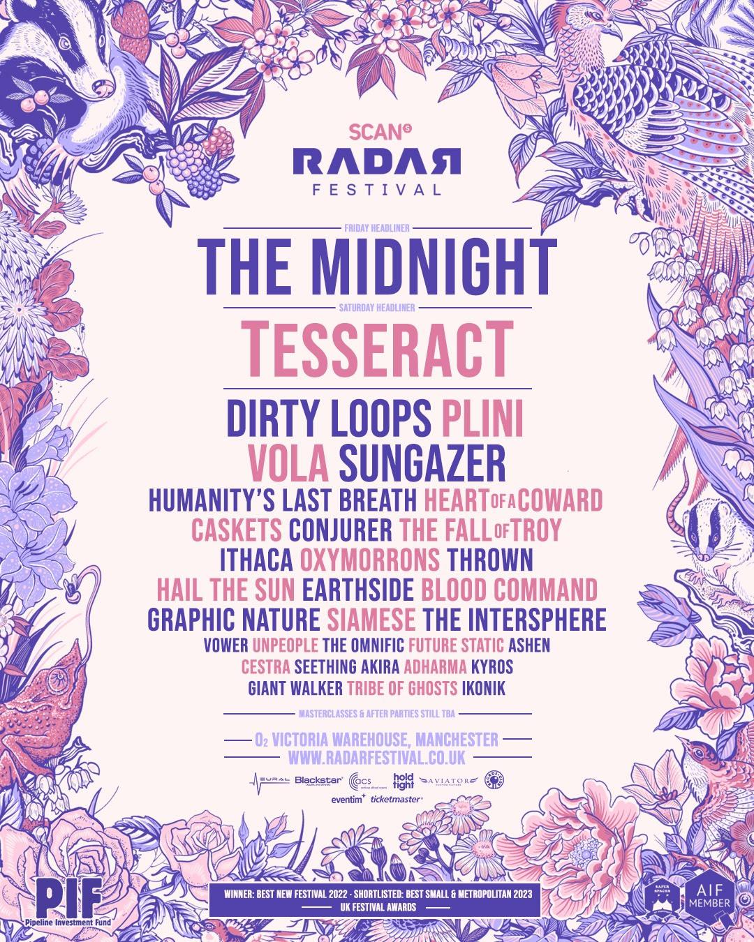 RADAR Festival 2024 Unveils TesseracT as Saturday Headliner