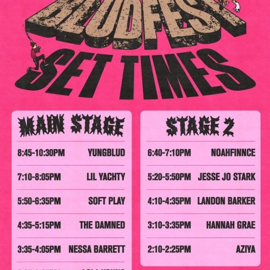 Bludfest Stage times announced