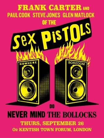 Frank Carter and Sex Pistols to Perform Iconic Album at O2 Forum Kentish Town