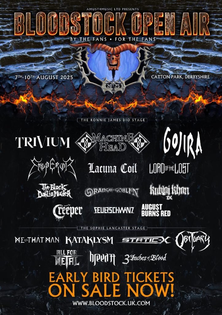 Bloodstock 2025 Full Line Up Announced 3 bloodstock 2025 lineup poster 1
