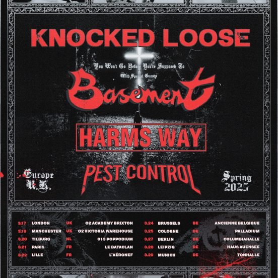 Knocked Loose: 2025 UK & EU Tour 2 Knocked Loose: 2025 UK & EU Tour