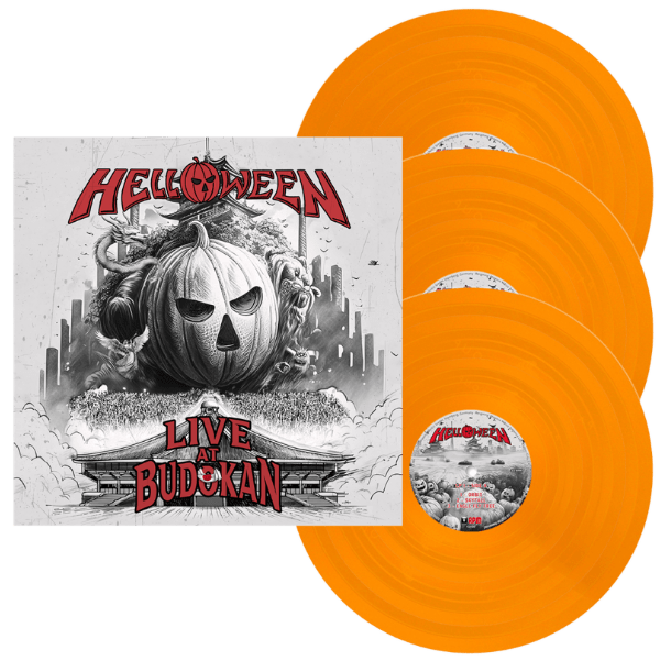 HELLOWEEN Announces Live At Budokan Release with 'Best Time' Live Single & Performance Video 3 live at budokan album cover orange