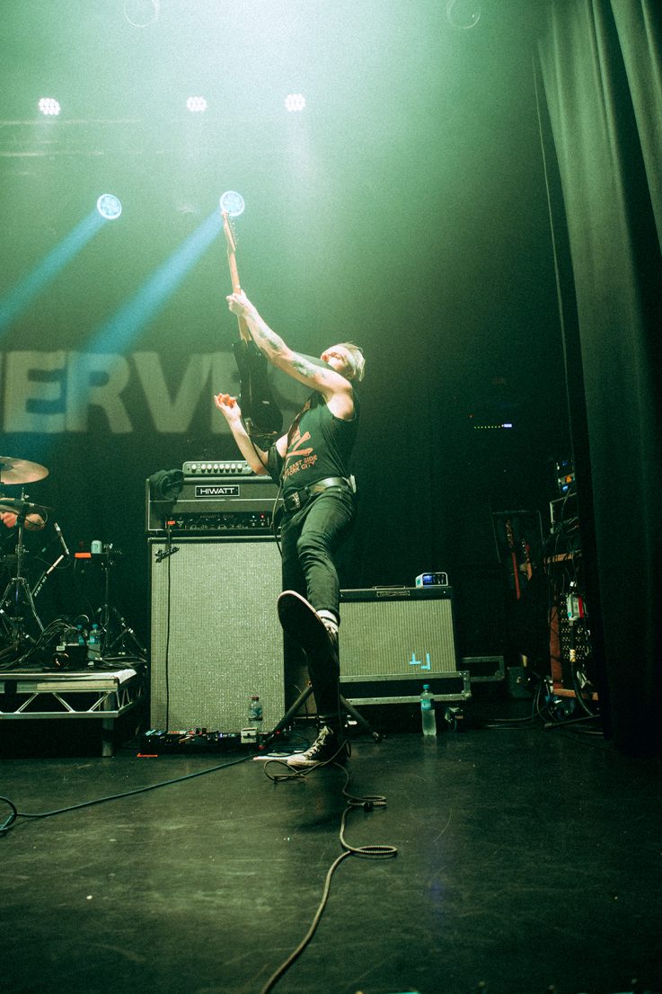 Bad Nerves took to the stage in London with their trademark chaos.