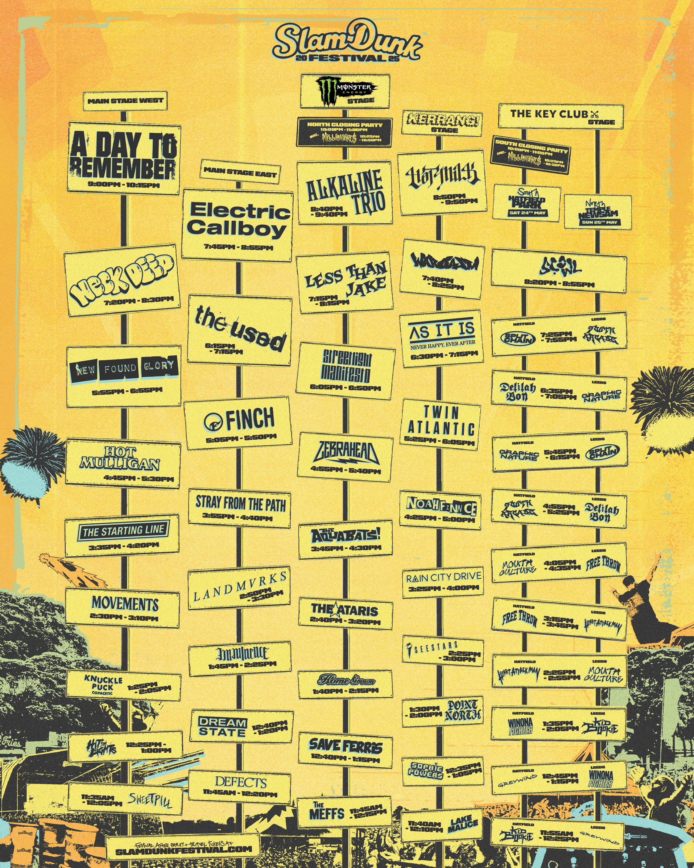 Slam Dunk Stage Times, All You Need To Know