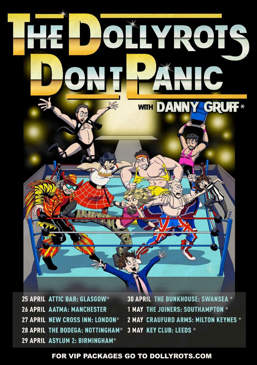 The Dollyrots and Don’t Panic announce UK tour support Danny Gruff