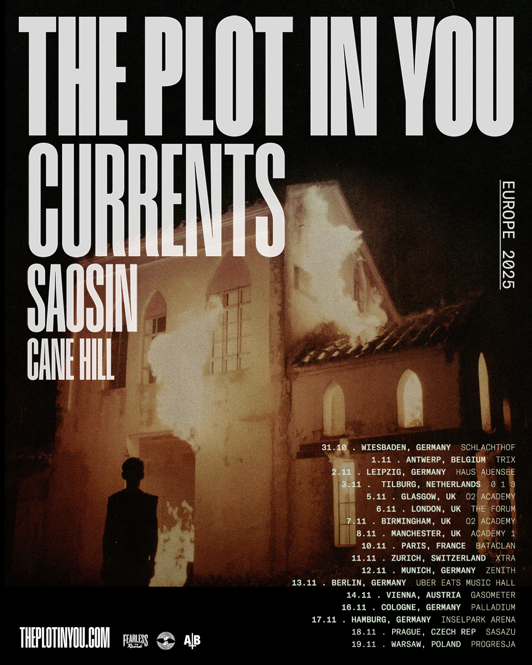The Plot In You Announces Huge UK And European Winter 2025 Tour
