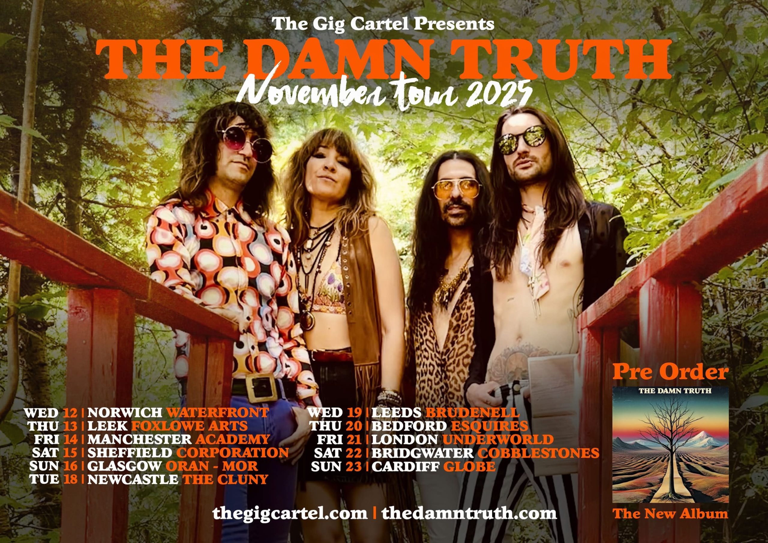 The Damn Truth Set to Rock the UK with November 2025 Headline Tour