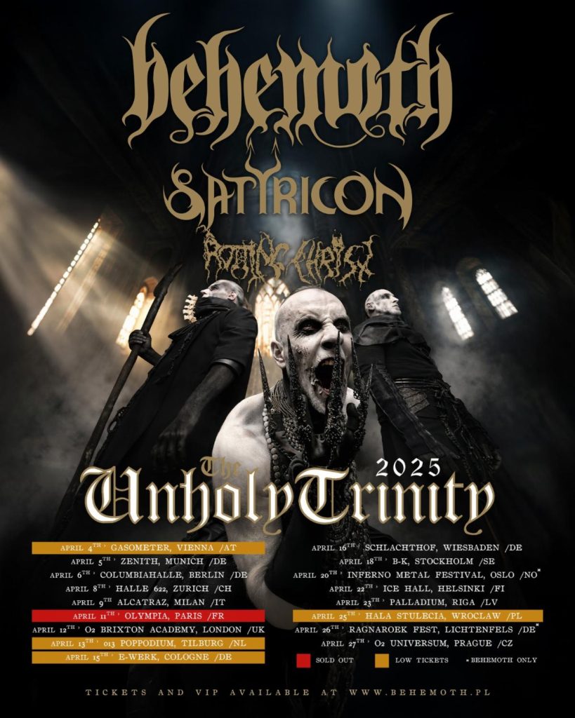 MARCH Unholy Trinity Tour poster