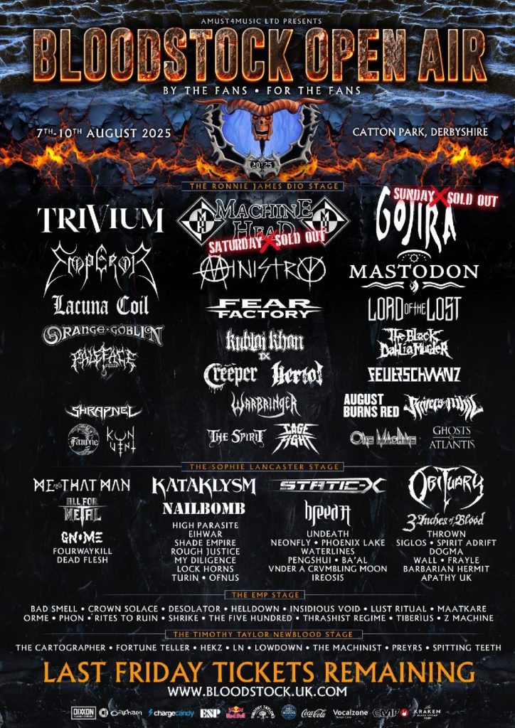 Bloodstock Festival announces acts for 2025’s Heavy as Hell EMP Stage Lineup