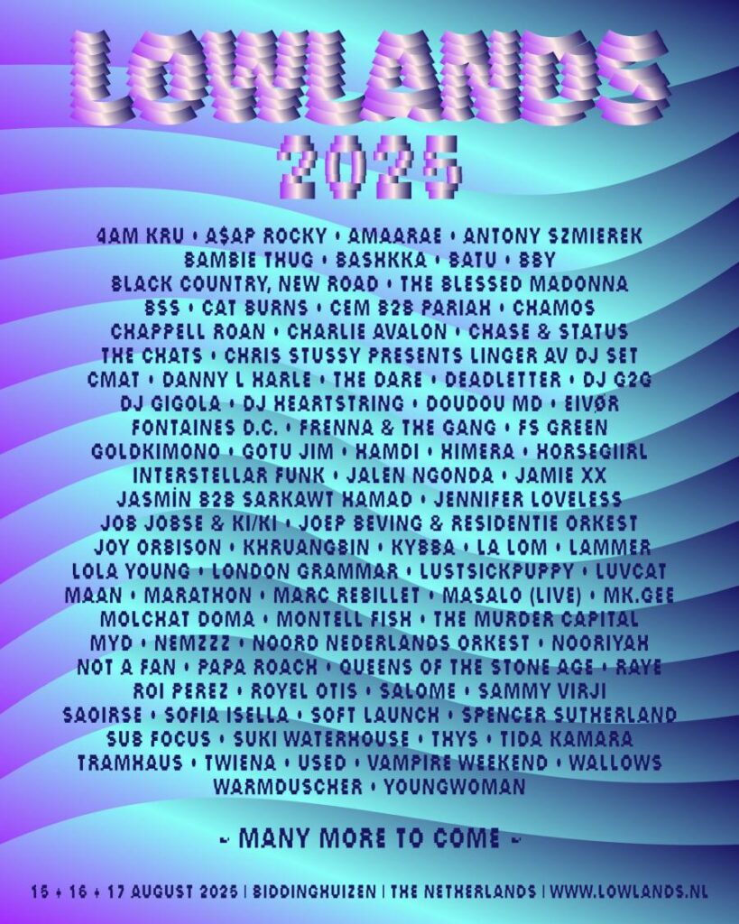 Lowlands Festival Netherlands 2025 3 lowlands2025 festival poster