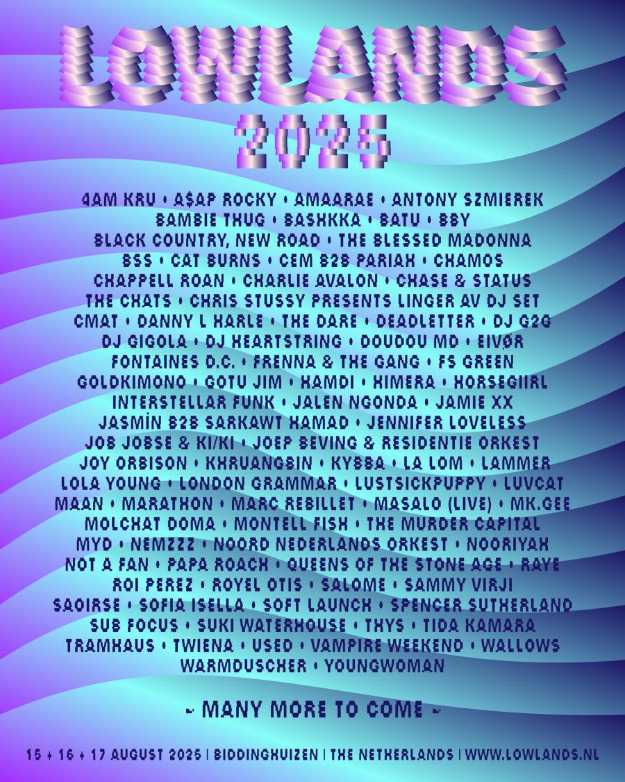 Lowlands Festival Netherlands 2025