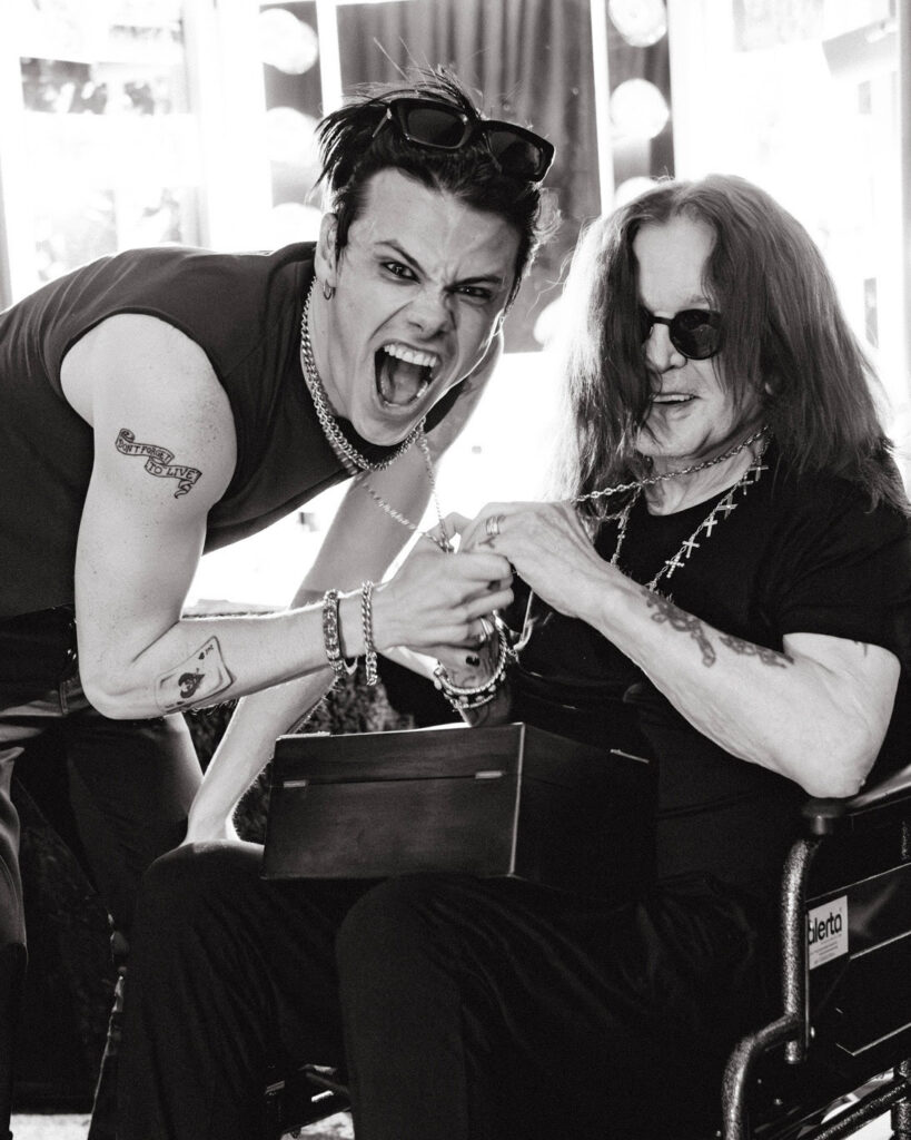 Heartwarming moment of Yungblud gifting Ozzy Osbourne custom cross in video clip 3 unnamed