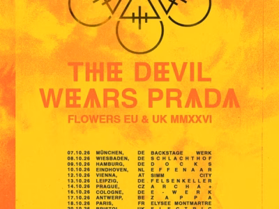 The Devil Wears Prada UK Europe tour promo poster