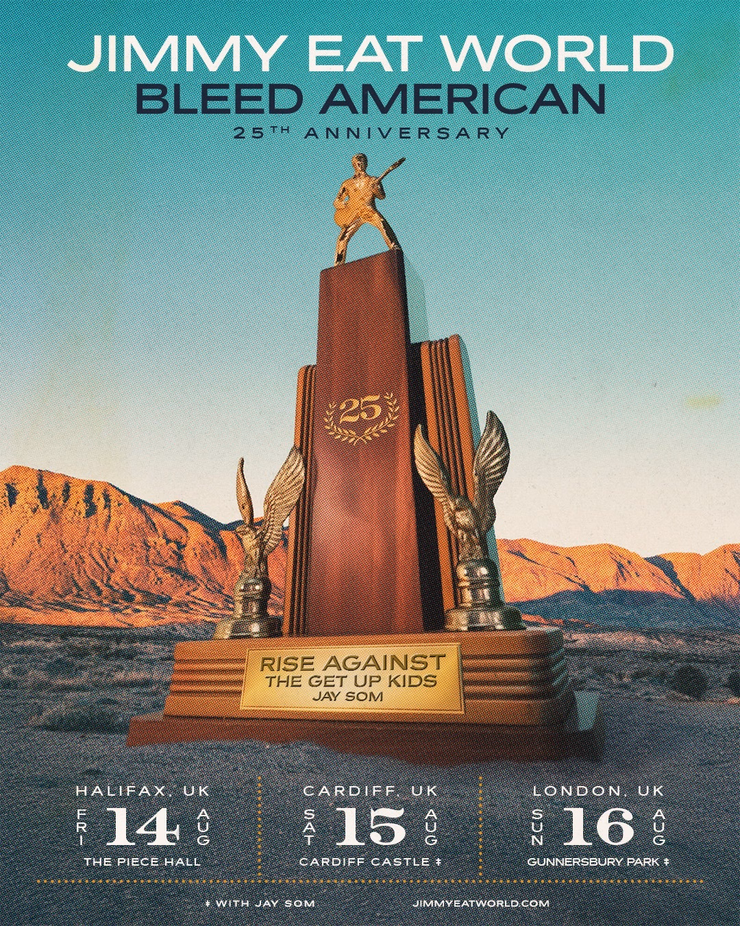 Jimmy Eat World Announce 25th Anniversary UK Shows for 'Bleed American' 1 jimmy eat world bleed american tour 2026